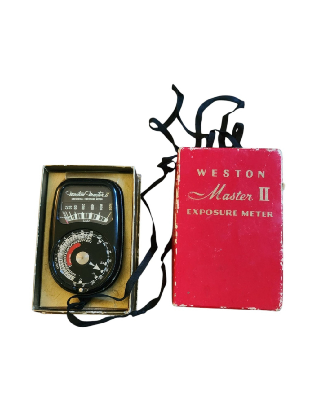 Vintage Weston Master II Universal Exposure Light Meter Model #735 ORIGINAL BOX